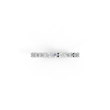 Tiny Treasures Ring by Just Brilliant – 0.7ct lab diamond arc ring in 18K white gold – detail view