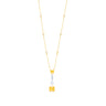 Sunny Majesty Necklace by Just Brilliant – 7ct fancy yellow lab diamond necklace in 18K yellow gold
