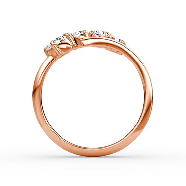 Just Brilliant Cosmos ring, rose gold color, profile view