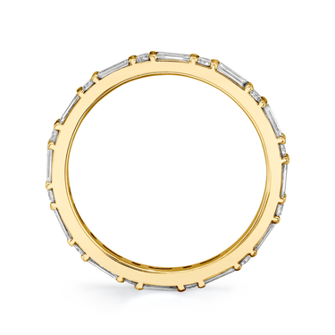Just Brilliant alternating shapes band, profile