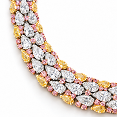 Aurore Impériale Diamond Necklace by Just Brilliant — setting detail