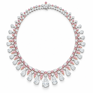 Aurore Rose Diamond Necklace by Just Brilliant — full