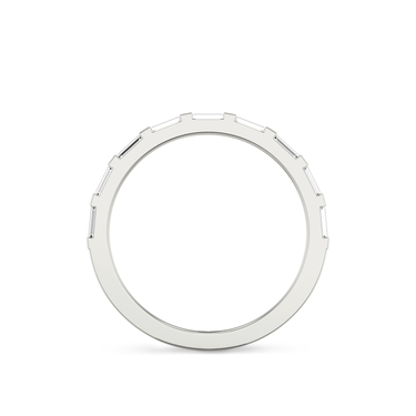 Just Brilliant Baguette Bar Band, 18K White Gold, profile