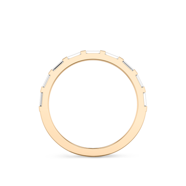Just Brilliant Baguette Bar Band, 18K Rose Gold, profile