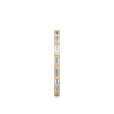 Just Brilliant Baguette Bar Band, 18K Rose Gold, side