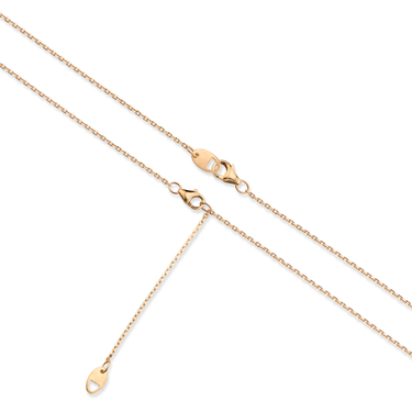 Toi et Moi Necklace in rose gold, clasp view