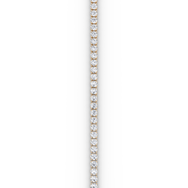 Classic Tennis Bracelet in rose gold — straight detail view