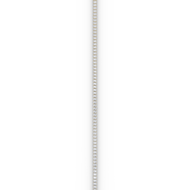 Classic Tennis Bracelet in yellow gold — straight detail view