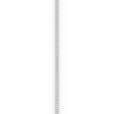 Classic Tennis Bracelet in white gold — straight detail view