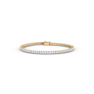 Classic Tennis Bracelet in rose gold — alternate front view