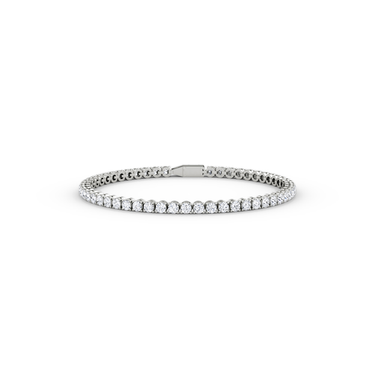 Classic Tennis Bracelet in white gold — front view