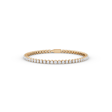 Classic Tennis Bracelet in rose gold — front view