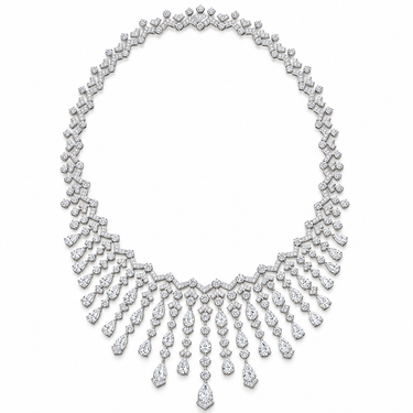 Cascade de Lumière Diamond Necklace by Just Brilliant — full