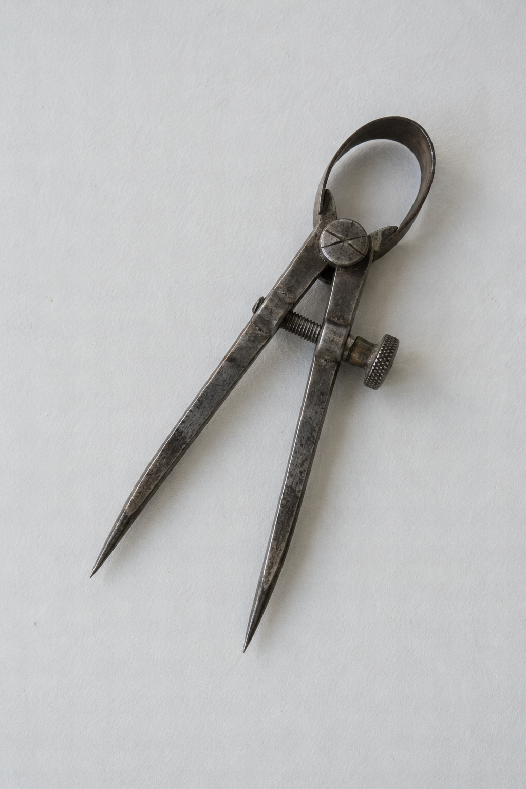 Original Just Brilliant craft study: a worn steel spring divider.
