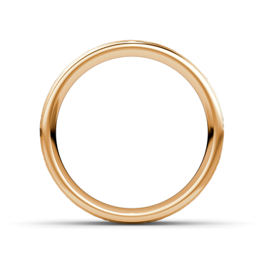 Just Brilliant Hammered Band in 18K Rose Gold, profile
