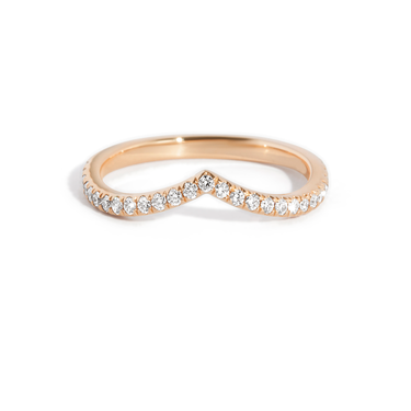 Just Brilliant Dip Band, Rose Gold, front view