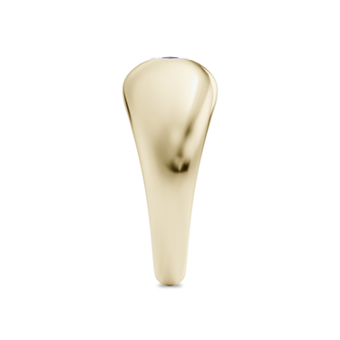 Just Brilliant Dome Band, hexagon, 18K Yellow Gold, side