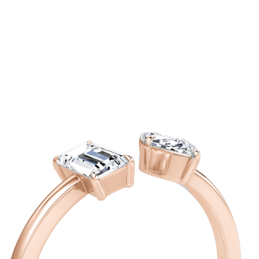 Just Brilliant Duo Cuff — 18K Rose Gold, detail