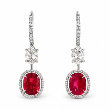 Éclat de Rubis Earrings by Just Brilliant — Front view
