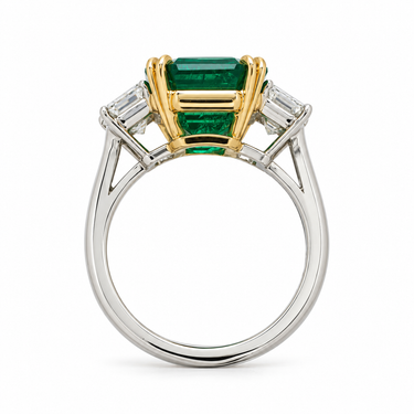 Émeraude Majesté Ring by Just Brilliant — side profile