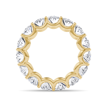 Just Brilliant Eternity Band, Full eternity / 7.5Ct / Oval in 18K Yellow Gold, profile view, unengraved.