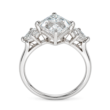 Losange de Lumière Diamond Ring in 18K white gold by Just Brilliant — Side profile