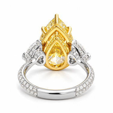 Poire de Soleil Diamond Ring by Just Brilliant — reverse gallery detail