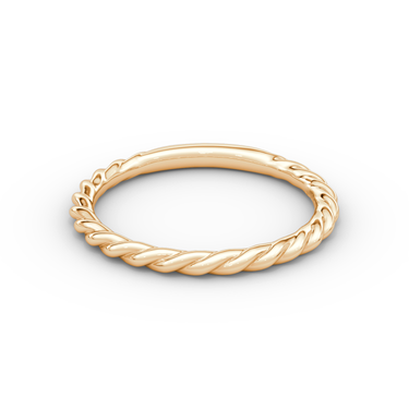 Just Brilliant Rope Band, 18K Rose Gold, front