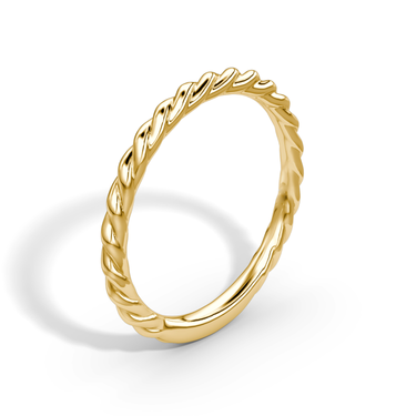 Just Brilliant Rope Band 18K Yellow Gold upright