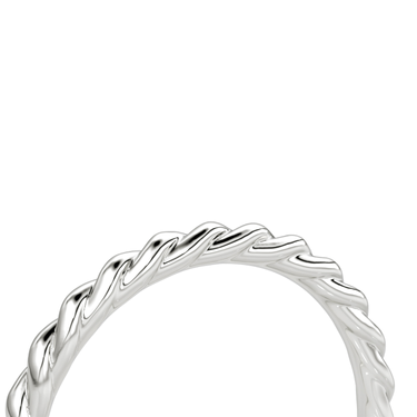 Just Brilliant Rope Band, 18K White Gold, detail