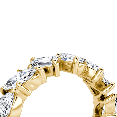Just Brilliant Shooting Star Ring — full eternity — 18K Yellow Gold — detail view