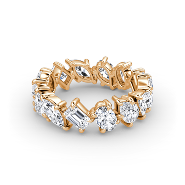 Just Brilliant Shooting Star Ring — full eternity — 18K Rose Gold — front view