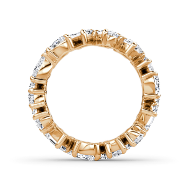 Just Brilliant Shooting Star Ring — full eternity — 18K Rose Gold — profile view