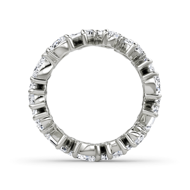 Just Brilliant Shooting Star Ring — full eternity — 18K White Gold — profile view