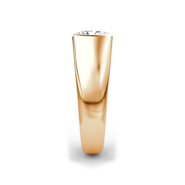 Just Brilliant Statement Signet Ring — Cushion — 18K Rose Gold — side view
